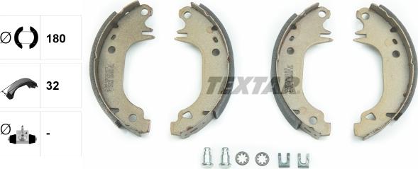 Textar 91038203 - Комплект спирачна челюст vvparts.bg