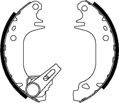 Textar 91038202 - Комплект спирачна челюст vvparts.bg