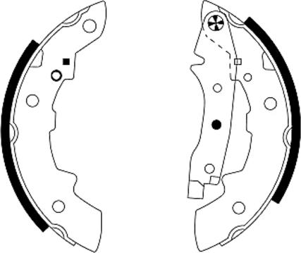 Textar 91026400 - Комплект спирачна челюст vvparts.bg