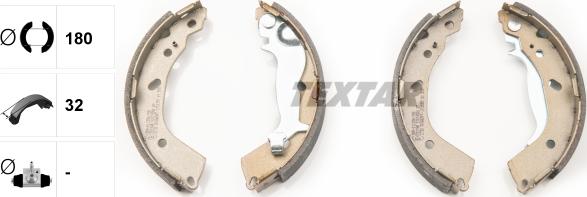 Textar 91074500 - Комплект спирачна челюст vvparts.bg