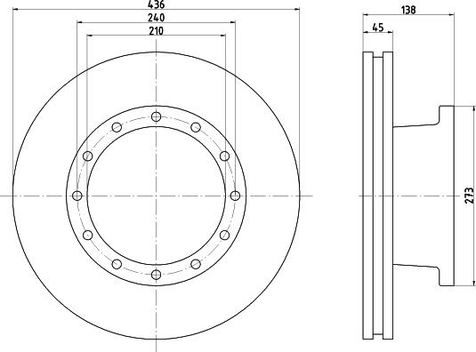 Textar 93096100 - Спирачен диск vvparts.bg