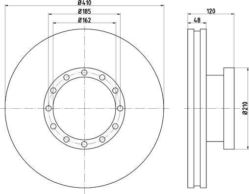 Jurid 567802J - Спирачен диск vvparts.bg