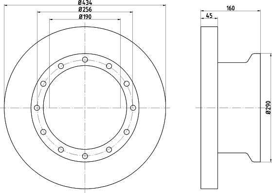 Textar 93105100 - Спирачен диск vvparts.bg