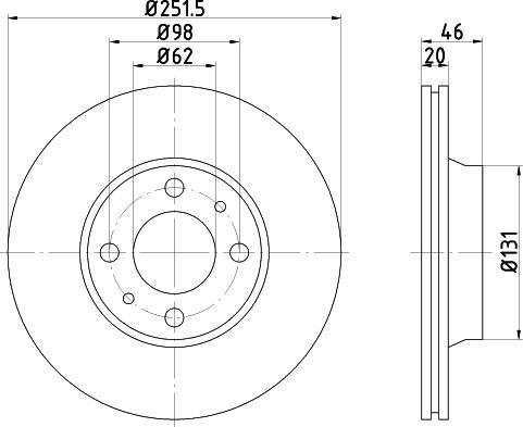 Textar 92065600 - Спирачен диск vvparts.bg