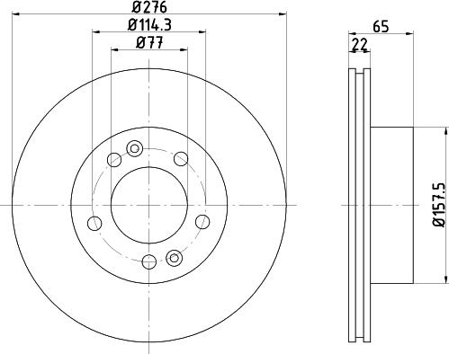 Textar 92079400 - Спирачен диск vvparts.bg