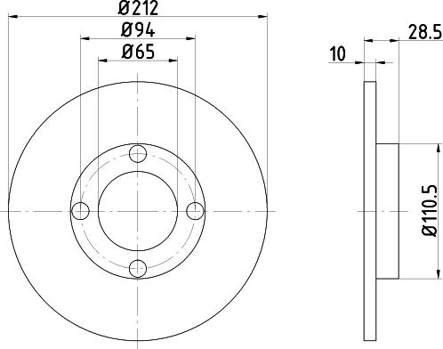 Textar 92071700 - Спирачен диск vvparts.bg