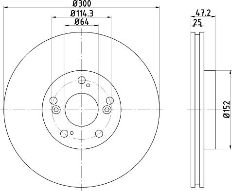 Textar 92125003 - Спирачен диск vvparts.bg