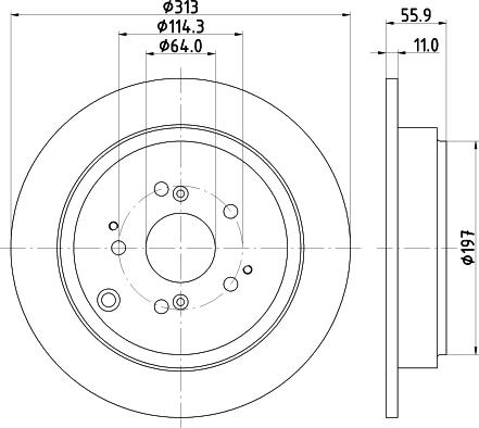 Textar 92297503 - Спирачен диск vvparts.bg