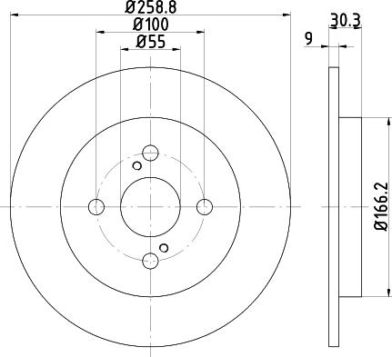 Textar 92261603 - Спирачен диск vvparts.bg