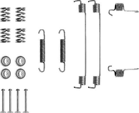 Textar 97015400 - Комплект принадлежности, спирани челюсти vvparts.bg