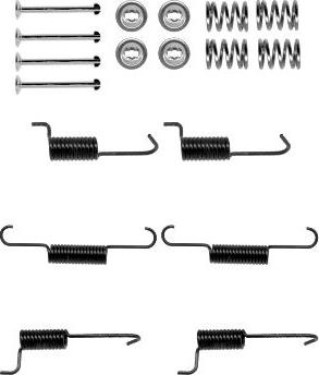 Textar 97037700 - Комплект принадлежности, челюсти за ръчна спирачка vvparts.bg