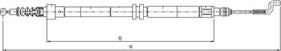 Textar 44004400 - Жило, ръчна спирачка vvparts.bg