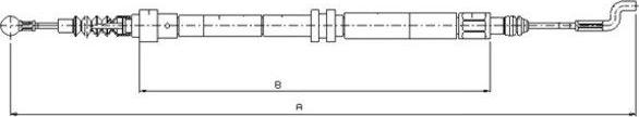 Textar 44004700 - Жило, ръчна спирачка vvparts.bg