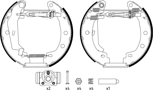 Textar 84049501 - Комплект спирачна челюст vvparts.bg