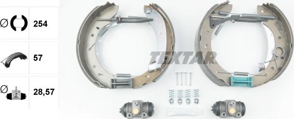 Textar 84049600 - Комплект спирачна челюст vvparts.bg