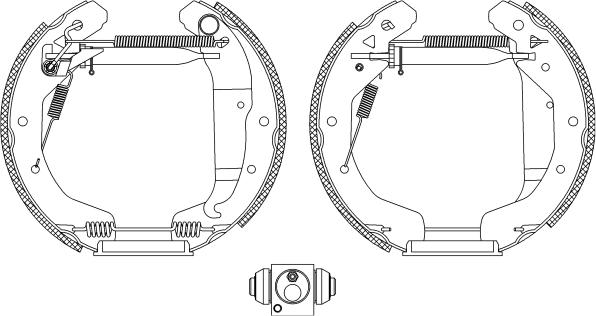 Textar 84049000 - Комплект спирачна челюст vvparts.bg