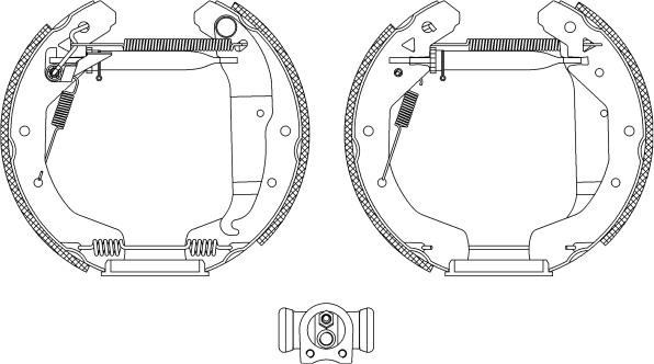 Textar 84049001 - Комплект спирачна челюст vvparts.bg