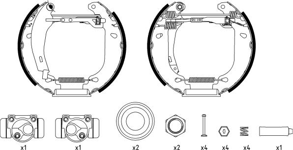 Textar 84045201 - Комплект спирачна челюст vvparts.bg