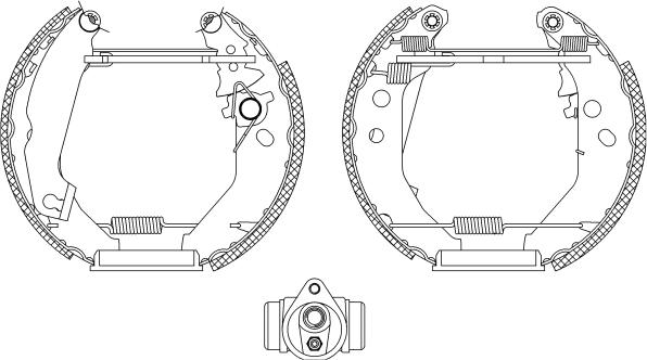 Textar 84041900 - Комплект спирачна челюст vvparts.bg