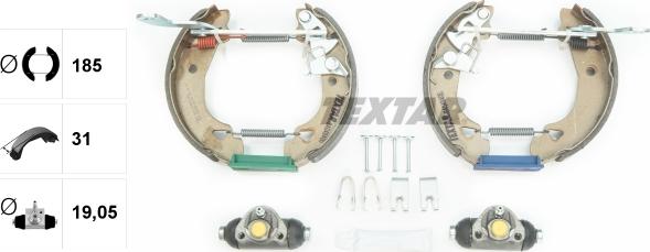 Textar 84048400 - Комплект спирачна челюст vvparts.bg