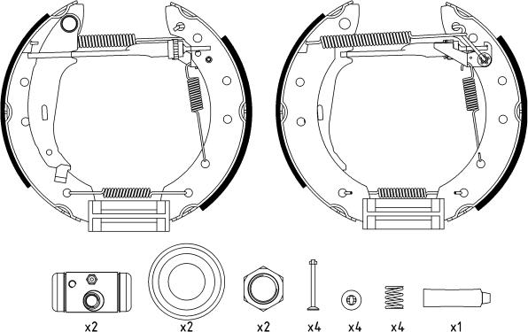 Textar 84048006 - Комплект спирачна челюст vvparts.bg