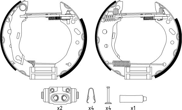 Textar 84048800 - Комплект спирачна челюст vvparts.bg