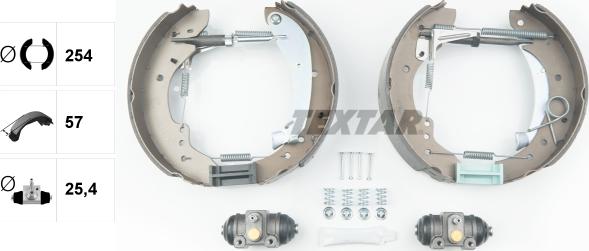 Textar 84047900 - Комплект спирачна челюст vvparts.bg