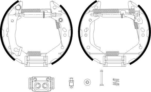 Textar 84059601 - Комплект спирачна челюст vvparts.bg