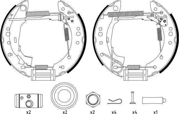 Textar 84059801 - Комплект спирачна челюст vvparts.bg