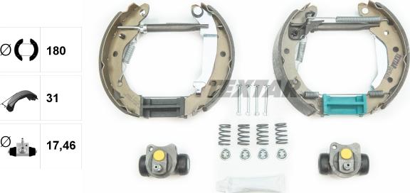 Textar 84054000 - Комплект спирачна челюст vvparts.bg