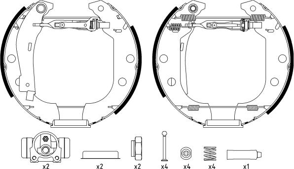 Textar 84056601 - Комплект спирачна челюст vvparts.bg