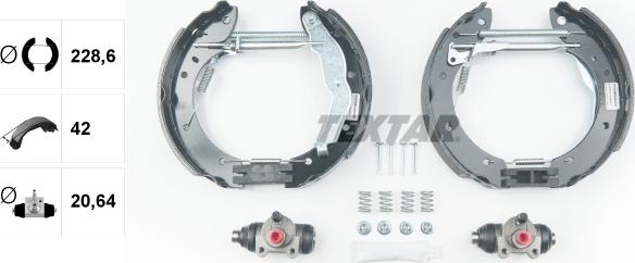 Textar 84050000 - Комплект спирачна челюст vvparts.bg