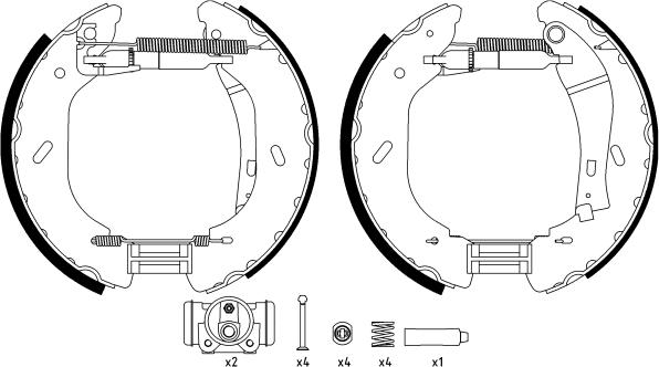 Textar 84058600 - Комплект спирачна челюст vvparts.bg