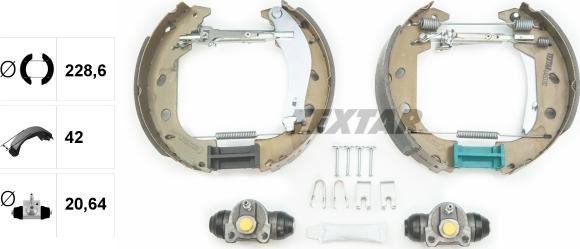 Textar 84053102 - Комплект спирачна челюст vvparts.bg