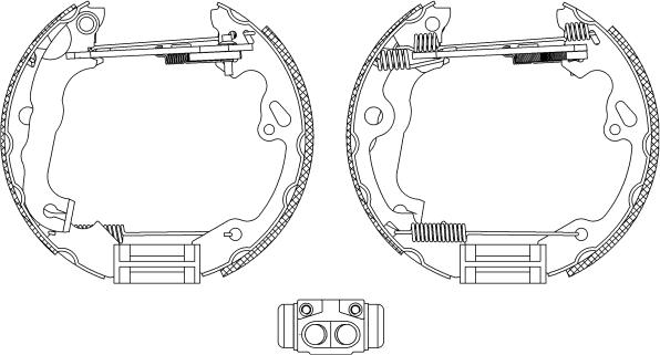 Textar 84052502 - Комплект спирачна челюст vvparts.bg