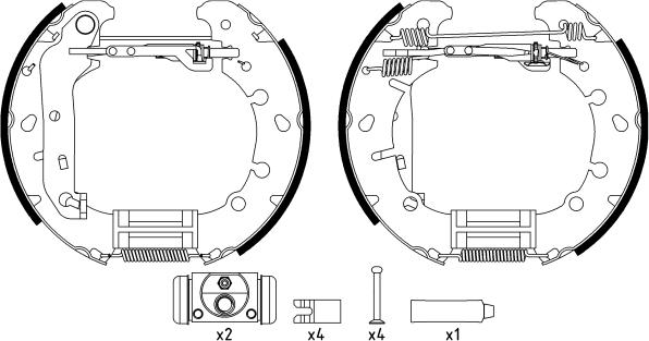 Textar 84057301 - Комплект спирачна челюст vvparts.bg