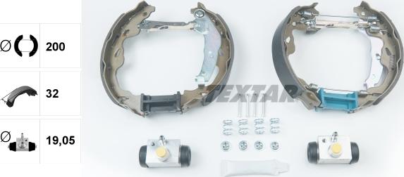 Textar 84064500 - Комплект спирачна челюст vvparts.bg