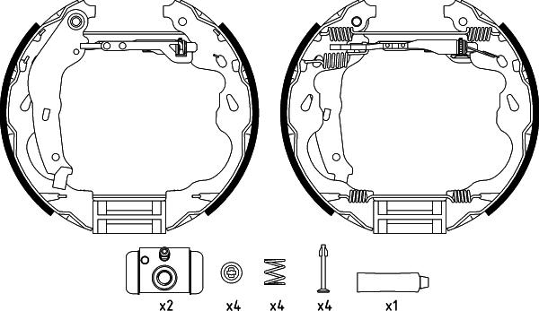 Textar 84064503 - Комплект спирачна челюст vvparts.bg