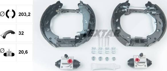 Textar 84066600 - Комплект спирачна челюст vvparts.bg