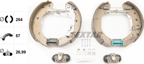 Textar 84060900 - Комплект спирачна челюст vvparts.bg