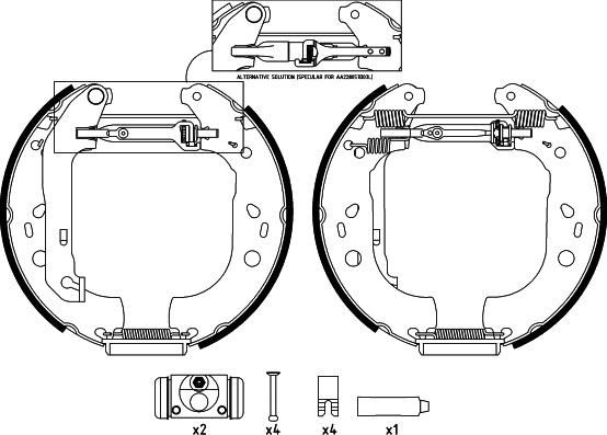 Textar 84061401 - Комплект спирачна челюст vvparts.bg