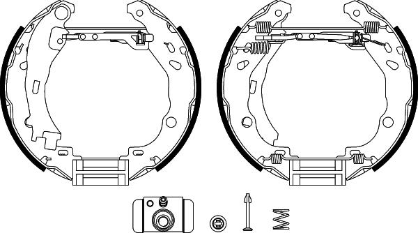 Textar 84061600 - Комплект спирачна челюст vvparts.bg