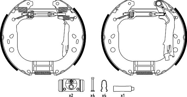 Textar 84067600 - Комплект спирачна челюст vvparts.bg