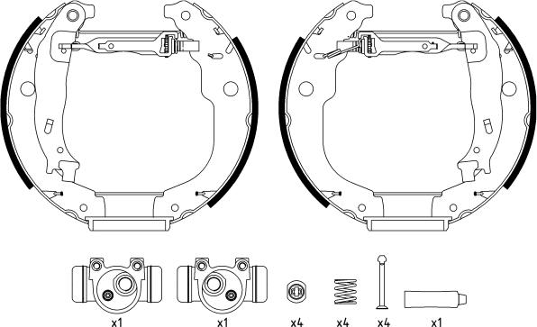 Textar 84067200 - Комплект спирачна челюст vvparts.bg