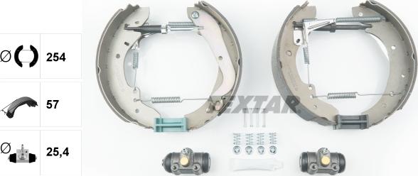 Textar 84015700 - Комплект спирачна челюст vvparts.bg