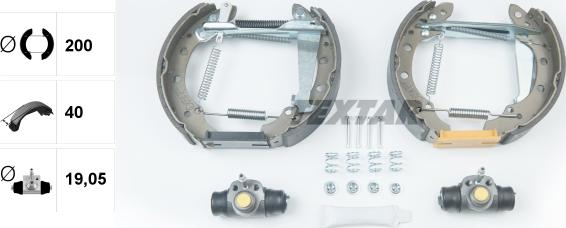 Textar 84018301 - Комплект спирачна челюст vvparts.bg