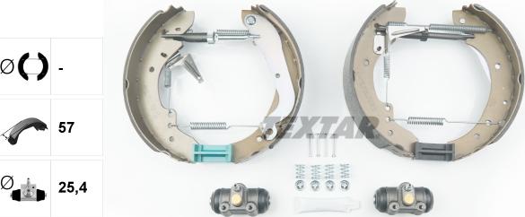 Textar 84030600 - Комплект спирачна челюст vvparts.bg