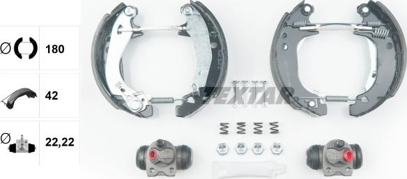 Textar 84030300 - Комплект спирачна челюст vvparts.bg