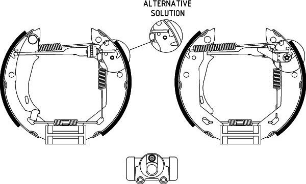 Textar 84031800 - Комплект спирачна челюст vvparts.bg