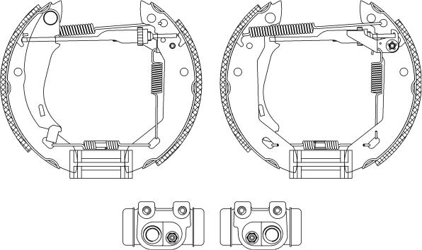 Textar 84031202 - Комплект спирачна челюст vvparts.bg